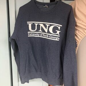 University of North Georgia MV sports brand crew neck sweater shirt size medium